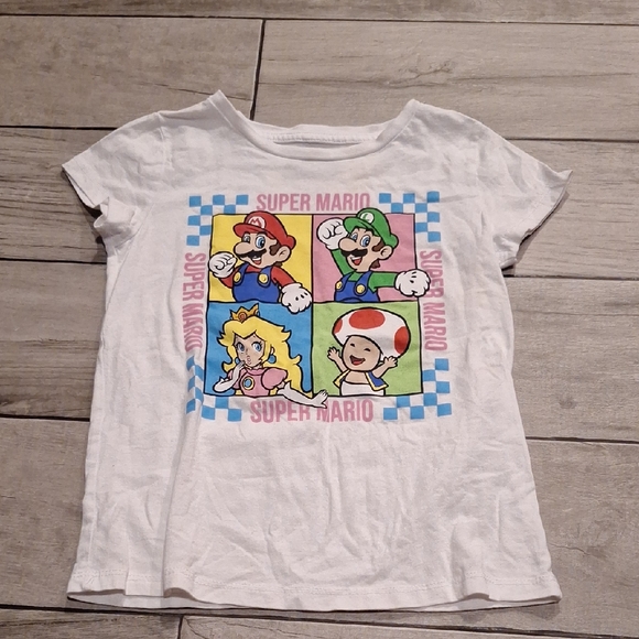 Nintendo Super Mario Kids White T-Shirt - Picture 1 of 2